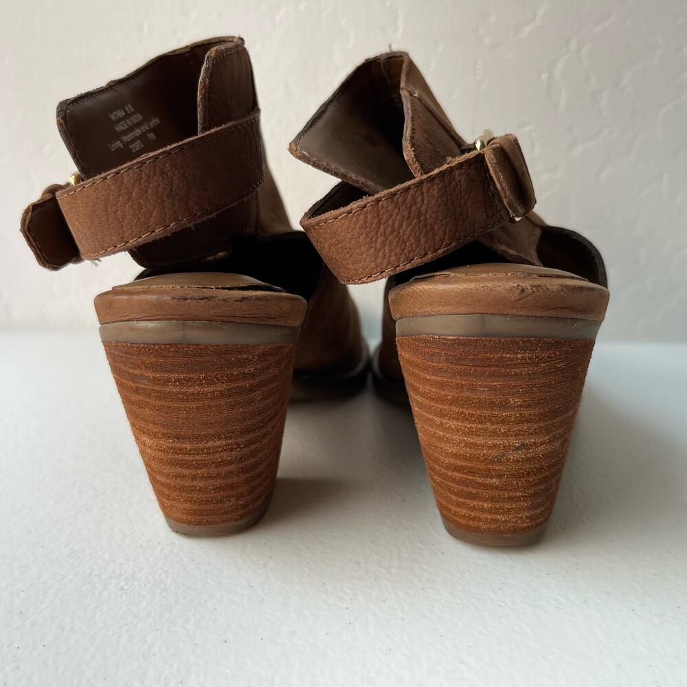 Cole Haan Pippa Slingback Booties Women's Size 8 Brown Leather Boho Quiet Luxury - Picture 14 of 14